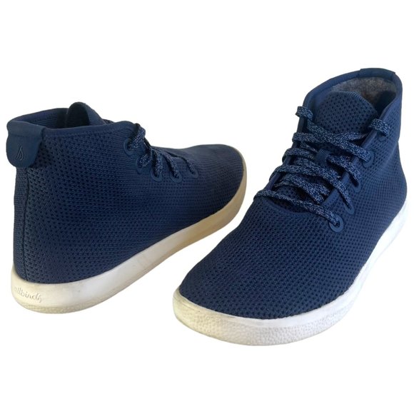 allbirds Other - Allbirds Mens Tree Toppers Navy High Top Knit Shoe Sneaker Size 10M